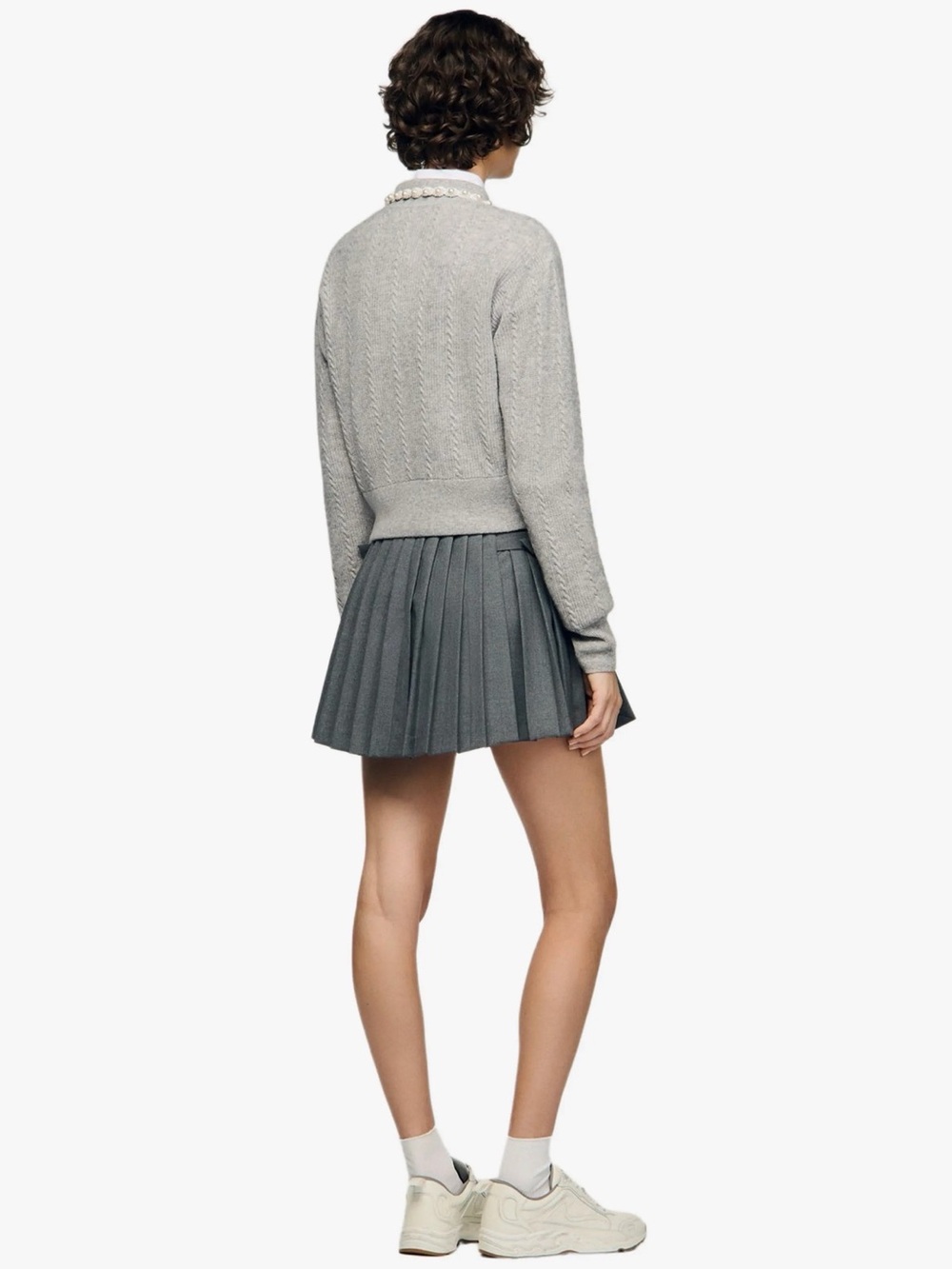 Sandro Ameo Beaded Collar Cardigan - Picture 2 of 9